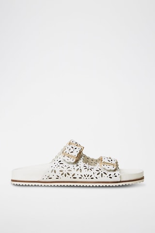 Mules en cuir - Blanc