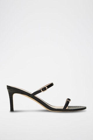 Mules à talons - Noir