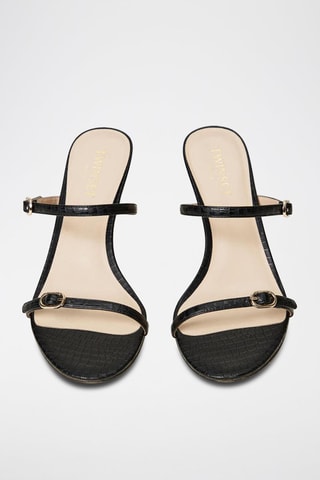 Mules à talons - Noir