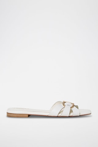 Mules en cuir - Blanc