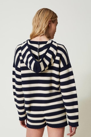 Pull à capuche - Bleu marine