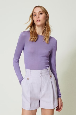 Pull en soie - Violet