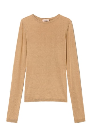 Pull en soie - Camel
