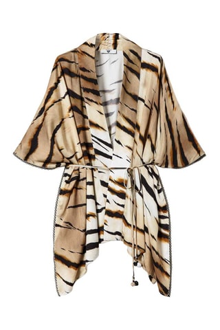 Kimono - Beige et marron
