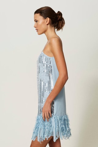 Robe droite - Bleu clair