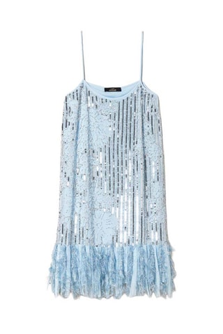 Robe droite - Bleu clair