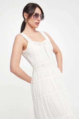 Robe plissée - Blanc
