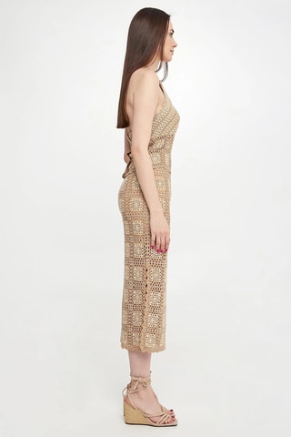 Robe midi - Beige