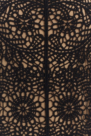 Robe longue en dentelle - Noir