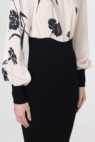 Robe trompe-l'œil - Noir