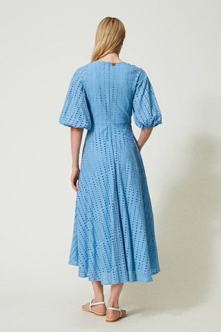 Robe midi - Bleu
