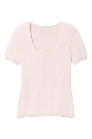 Top en soie - Nude