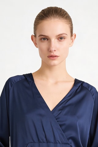 Blouse à capuche - Bleu marine