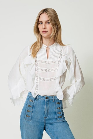 Blouse en ramie - Blanc