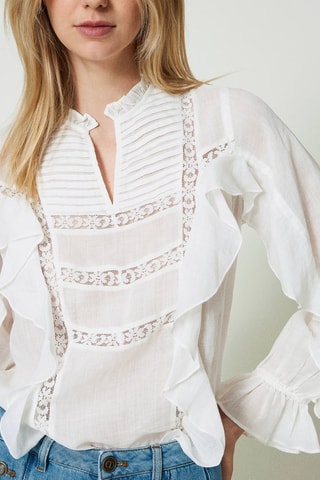 Blouse en ramie - Blanc