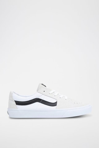 Sneakers in pelle scamosciata - Bianco e nero - Vans