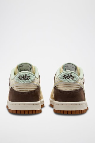 Nike Dunk Low in pelle - Ecrù e marrone scuro
