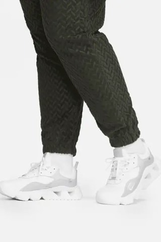 Pantaloni a vita alta - Verde oliva e bianco - Nike