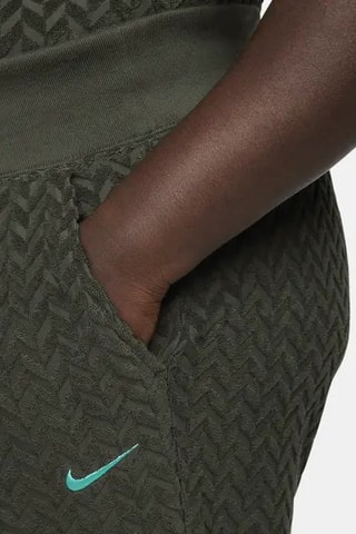 Pantaloni a vita alta - Verde oliva e bianco - Nike