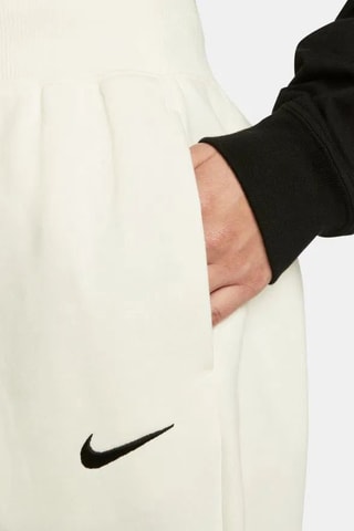 Pantaloni sportivi in pile a vita alta - Bianco - Nike