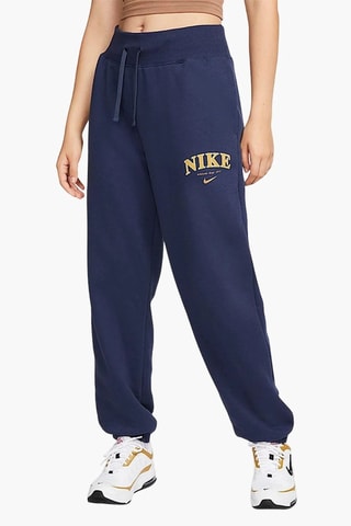 Pantaloni in pile a vita alta - Navy - Nike
