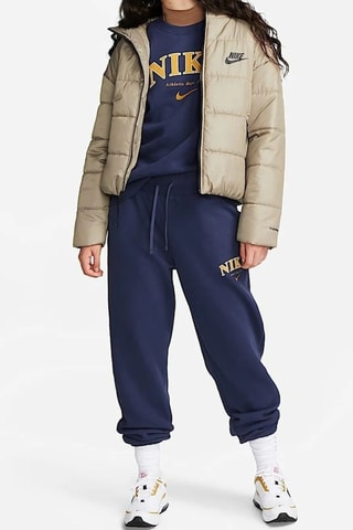 Pantaloni in pile a vita alta - Navy - Nike
