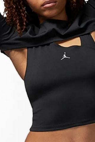 Crop top 2 in 1  - Nero - Jordan