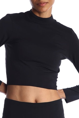 Crop top e leggings a vita alta da yoga - Nero - Nike