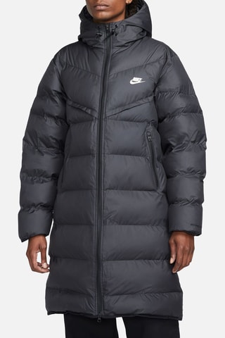 Piumino lungo con cappuccio PrimaLoft® - Nero - Nike