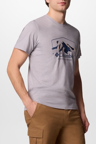 T-shirt in cotone bio Path Lake™ - Grigio chiaro