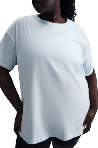 T-shirt taglio ampio in cotone bio - Azzurro - Nike