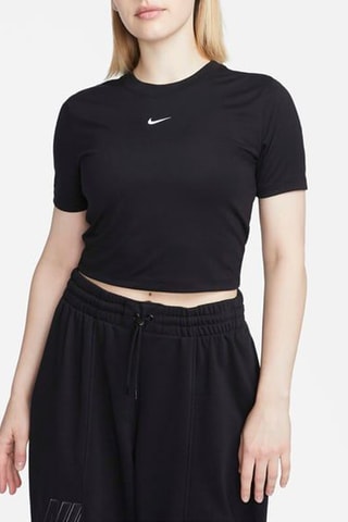 T-shirt cropped - Nero - Nike