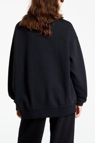 Felpa in pile oversize - Nero - Nike
