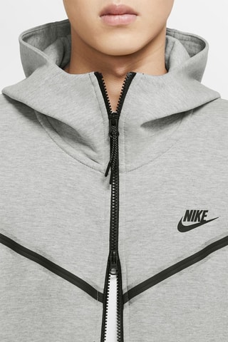 Felpa con cappuccio Nike Sportswear Tech Fleece - Grigio melange