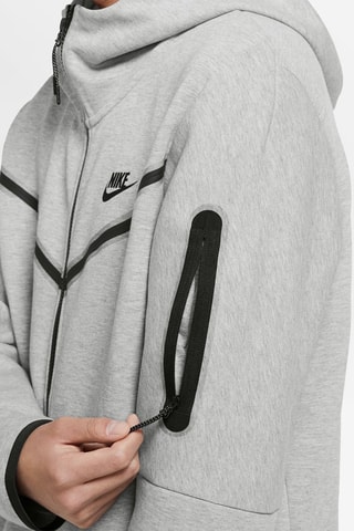 Felpa con cappuccio Nike Sportswear Tech Fleece - Grigio melange