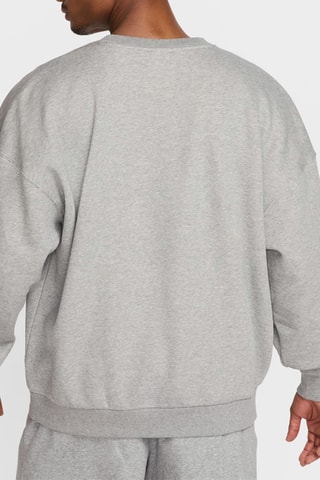 Felpa oversize in pile - Grigio melange - Nike