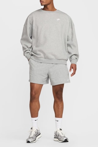 Felpa oversize in pile - Grigio melange - Nike