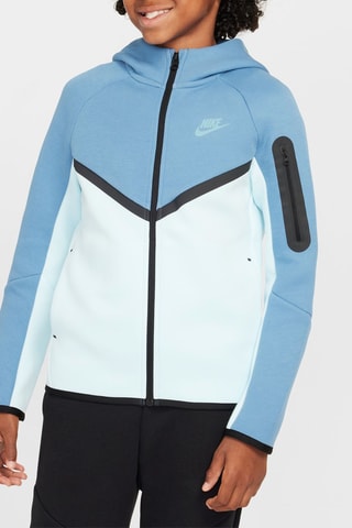 Felpa in pile con cappuccio - Blu chiaro - Nike