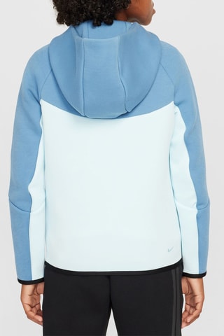 Felpa in pile con cappuccio - Blu chiaro - Nike