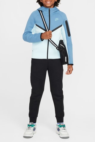 Felpa in pile con cappuccio - Blu chiaro - Nike