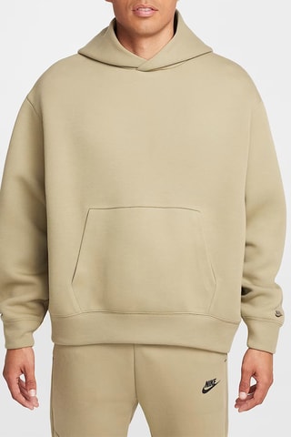 Felpa oversize in pile - Verde oliva - Nike