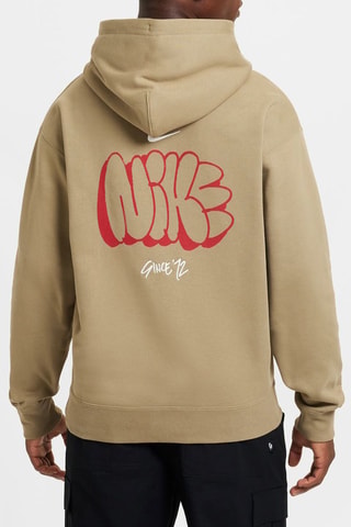 Felpa in pile con cappuccio - Marrone - Nike