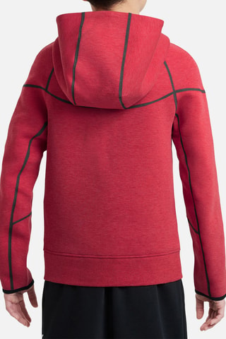 Felpa in pile con cappuccio B Nsw Tech - Rosso - Nike