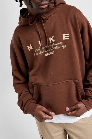 Felpa con cappuccio - Marrone - Nike