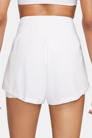 Shorts da tennis a vita alta - Bianco - Nike