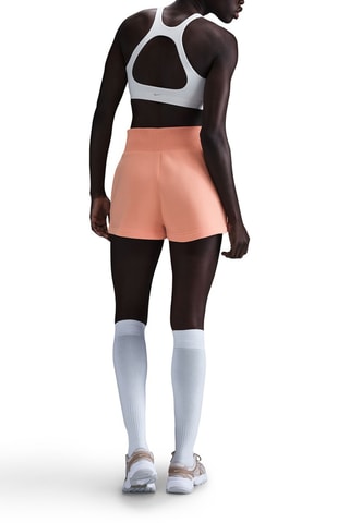 Shorts taglio ampio in pile a vita alta - Salmone - Nike