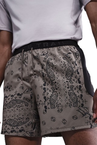 Shorts da running 2 in 1 - Taupe e nero - Nike