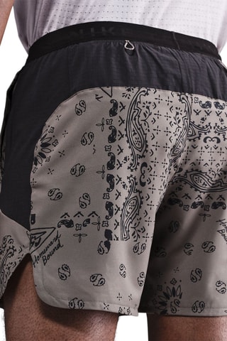 Shorts da running 2 in 1 - Taupe e nero - Nike