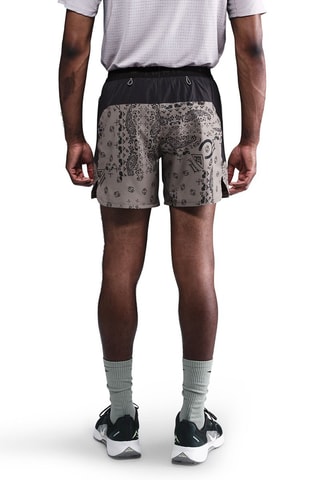 Shorts da running 2 in 1 - Taupe e nero - Nike