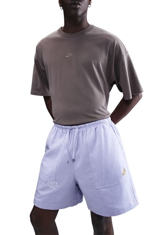 Shorts oversize in lino - Malva - Nike